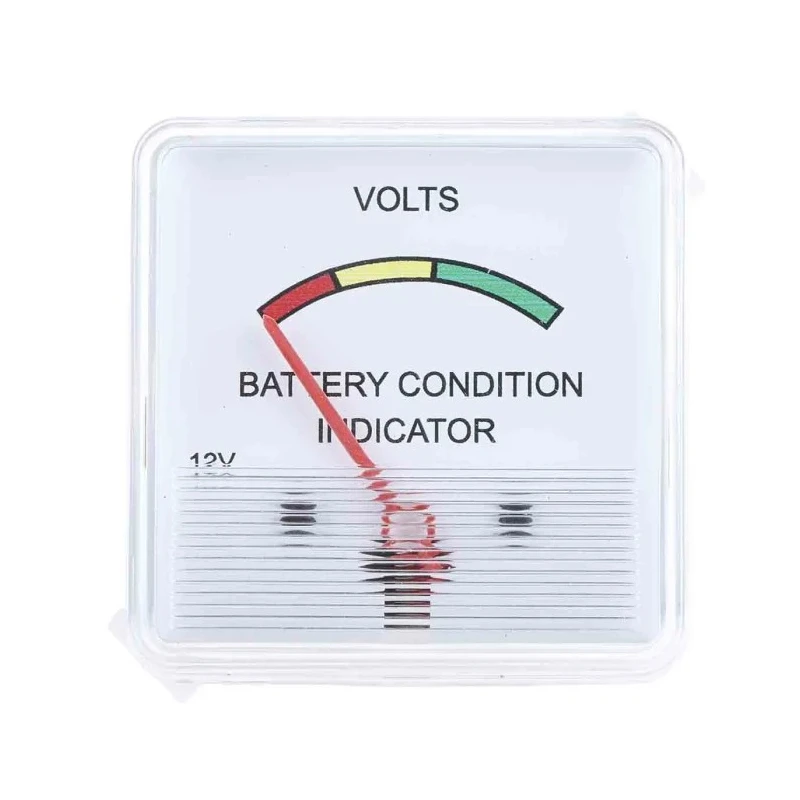 HOBUT F3P Series Analogue Voltmeter AC/DC 12V Battery Voltage, 48 mm Cutout, CE ISO 9001 UK F3PAM12V/1