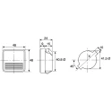 HOBUT F3P Series Analogue Voltmeter AC/DC 12V Battery Voltage, 48 mm Cutout, CE ISO 9001 UK F3PAM12V/1