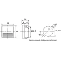 HOBUT F3P Series Analogue Voltmeter AC/DC 12V Battery Voltage, 48 mm Cutout, CE ISO 9001 UK F3PAM12V/1