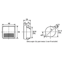 HOBUT F3P Series Analogue Voltmeter AC/DC 12V Battery Voltage, 48 mm Cutout, CE ISO 9001 UK F3PAM12V/1