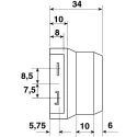 Moflash AE30M Series Buzzer Panel IP34, DC 24V, 1-Tone Alarm, 75dB at 1m AE30M-FT-02