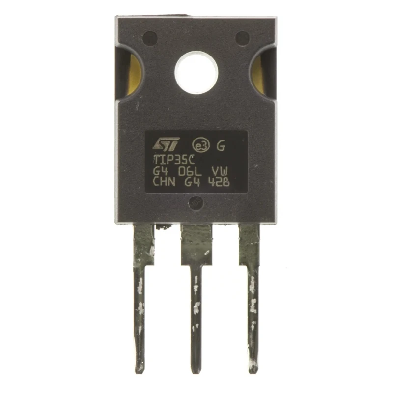 STMicroelectronics NPN Bipolar Power Transistor , 25 A DC Collector Current, 100 V Collector-Emitter Voltage, TO-247 TIP35C