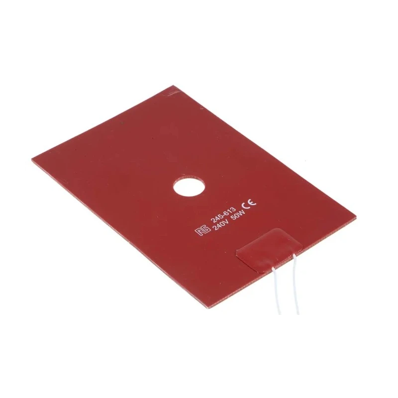 RS PRO Silicone Heater Mat, 240V AC, 50 W, Rectangle 150 mm x 100 mm 245-613