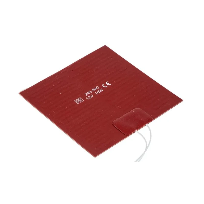 RS PRO Silicone Heater Mat 12V dc 10 W Square 100 mm 245-540