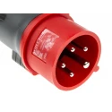 Legrand HYPRA IP44 Red Cable Mount 3P+N+PE Straight Industrial Power Connector 16A 415V 