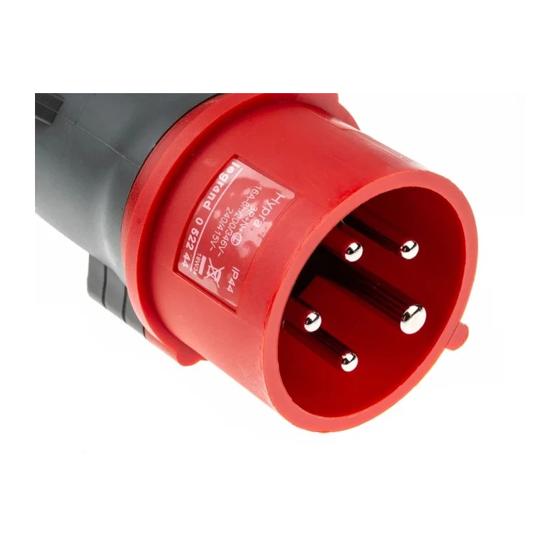 Legrand HYPRA IP44 Red Cable Mount 3P+N+PE Straight Industrial Power Connector 16A 415V 