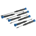CK Precision Torx Screwdriver Set ESD Safe, 7-Piece with Torx Sizes T6 to T20 T4877PX