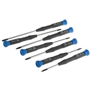 CK Precision Torx Screwdriver Set ESD Safe, 7-Piece with Torx Sizes T6 to T20 T4877PX