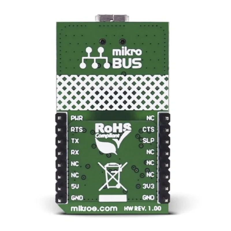 MikroElektronika USB UART 2 Click Interface Development Tool for USB Peripheral Isolation with ADuM4160 