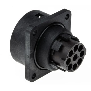 Amphenol Industrial Circular Connector, 8 Contacts, Panel Mount, Socket, Female, IP65, 400V, 12A, Bayonet C016-10G008-0001