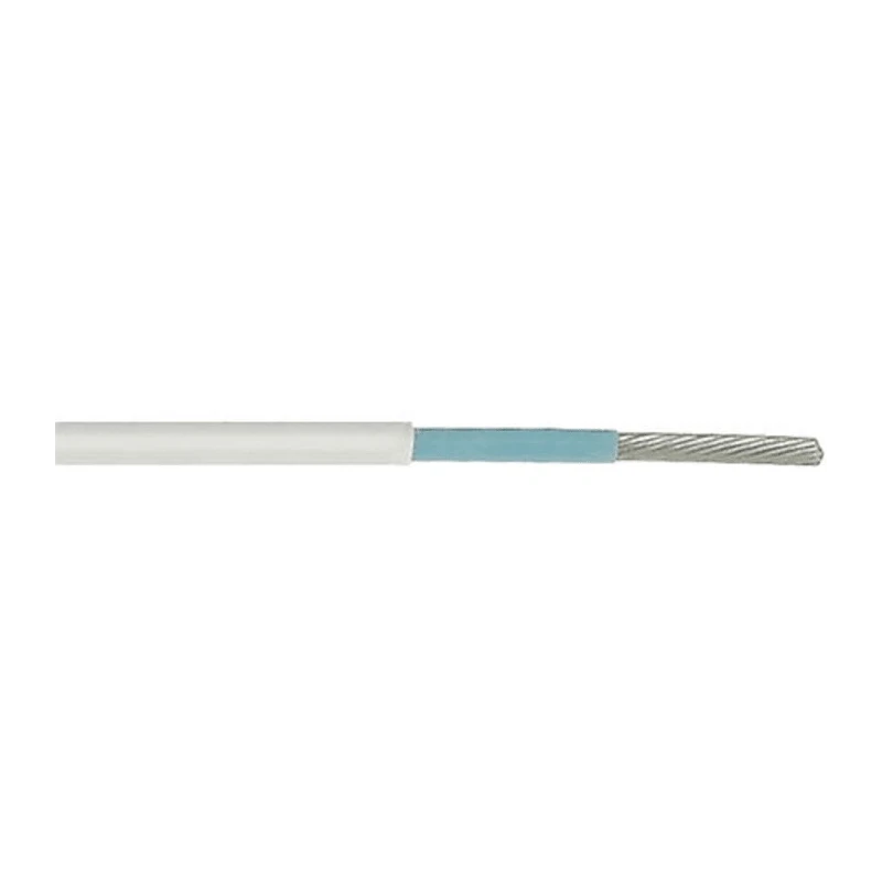 TE Connectivity 0.6 mm² White Hook Up Wire, 20 AWG, 19x32 AWG Core Strands, 100 m Length, Ethylene 55A0811-20-9