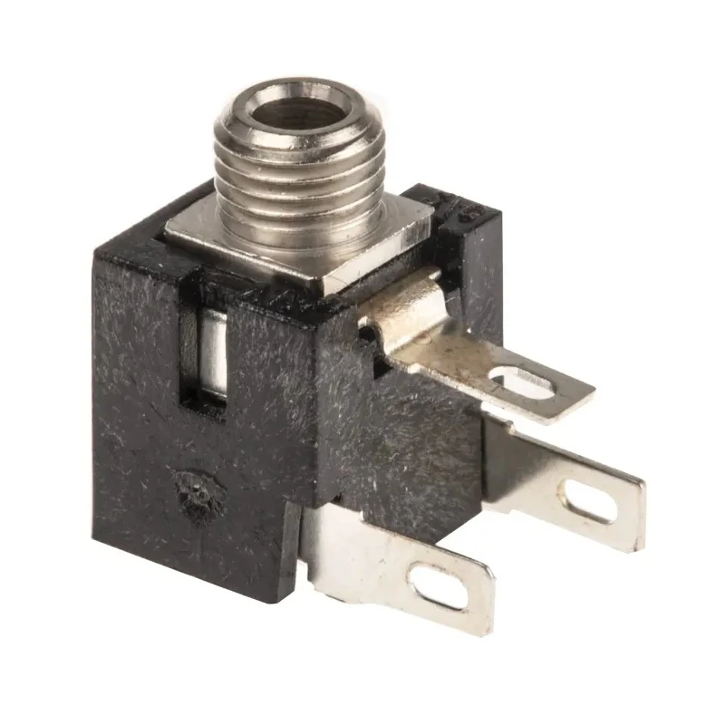 Switchcraft 2.5 mm Mono Chassis Mount Jack Connector Female Right Angle Solder MDSL2ARA