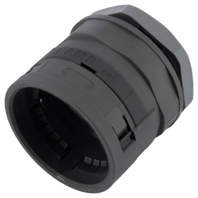PMA Cable Conduit Fitting 48 mm Nominal Size, Polyamide 6, Grey, IP66 Rated, M50 Thread SVND-M508GT