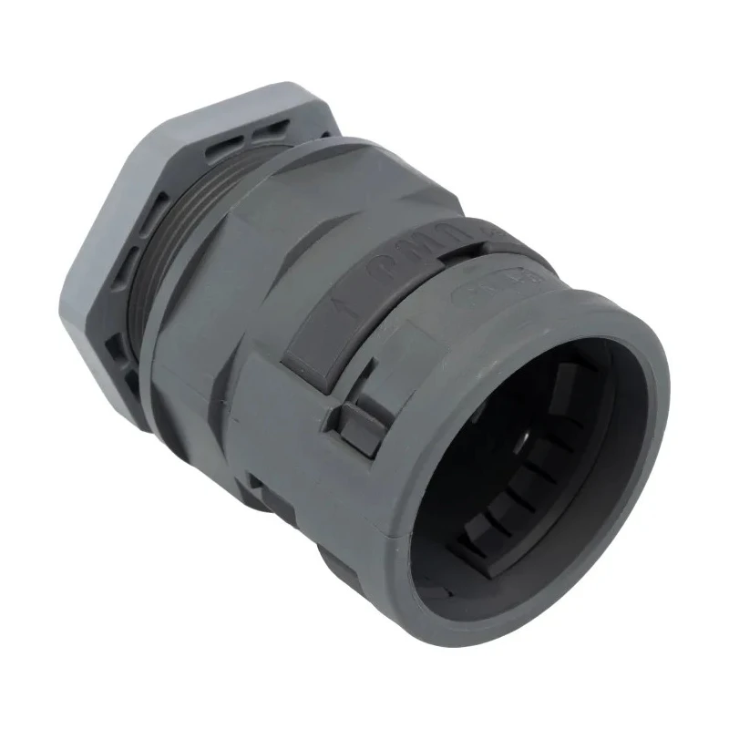 PMA Cable Conduit Fitting 36 mm Nominal Size M40 Polyamide 6 Grey IP66 Rated SVND-M406GT