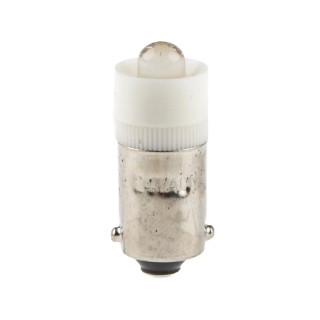 JKL Components White Indicator Lamp 24 V AC/DC BA9 Base 9.6 mm Diameter LE-BA9S-24W