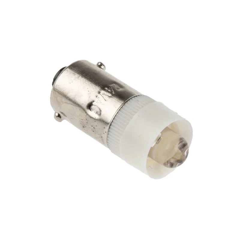 JKL Components White Indicator Lamp 24 V AC/DC BA9 Base 9.6 mm Diameter LE-BA9S-24W