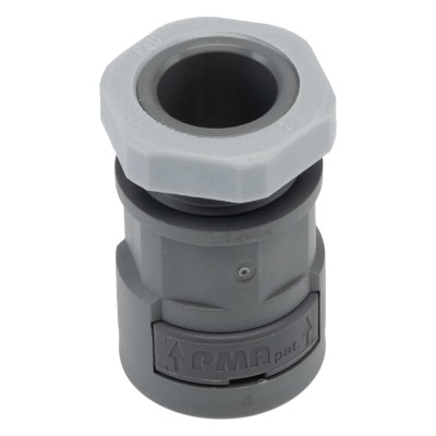 PMA Cable Conduit Fitting 12 mm Nominal Size PG11 Thread Polyamide 6 Grey IP66 SVND-P112GT-8