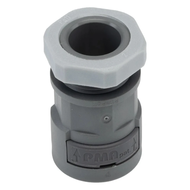 PMA Cable Conduit Fitting 12 mm Nominal Size PG11 Thread Polyamide 6 Grey IP66 SVND-P112GT-8
