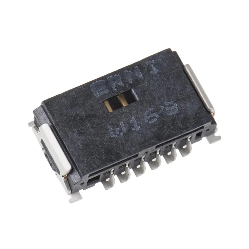ERNI MiniBridge Series Right Angle Surface PCB Header 6 Contacts 1.27 mm Pitch 1 Row Shrouded 214013 / 214013-E