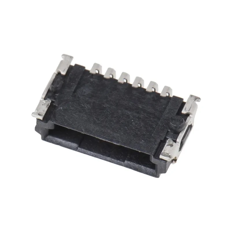 ERNI MiniBridge Series Right Angle Surface PCB Header 6 Contacts 1.27 mm Pitch 1 Row Shrouded 214013 / 214013-E