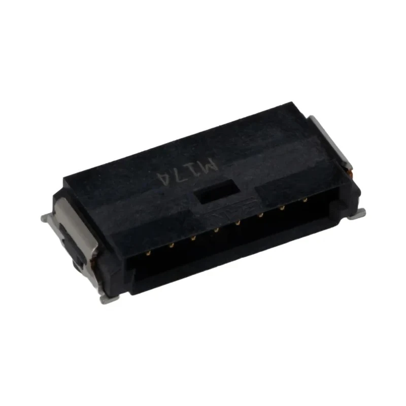 ERNI MiniBridge Series Right Angle Surface PCB Header 8 Contacts 1.27 mm Pitch 1 Row Shrouded 214014 / 214014-E
