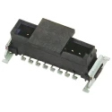 ERNI MiniBridge Series Straight Surface PCB Header 6 Contacts 1.27 mm Pitch 1 Row Shrouded 214018 / 214018-E