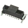ERNI MiniBridge Series Straight Surface PCB Header 6 Contacts 1.27 mm Pitch 1 Row Shrouded 214018 / 214018-E