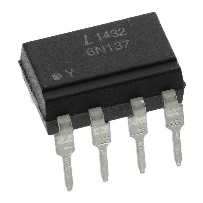 Lite-On DC Input Transistor Output Optocoupler 8-Pin DIP Through Hole 6N137-L
