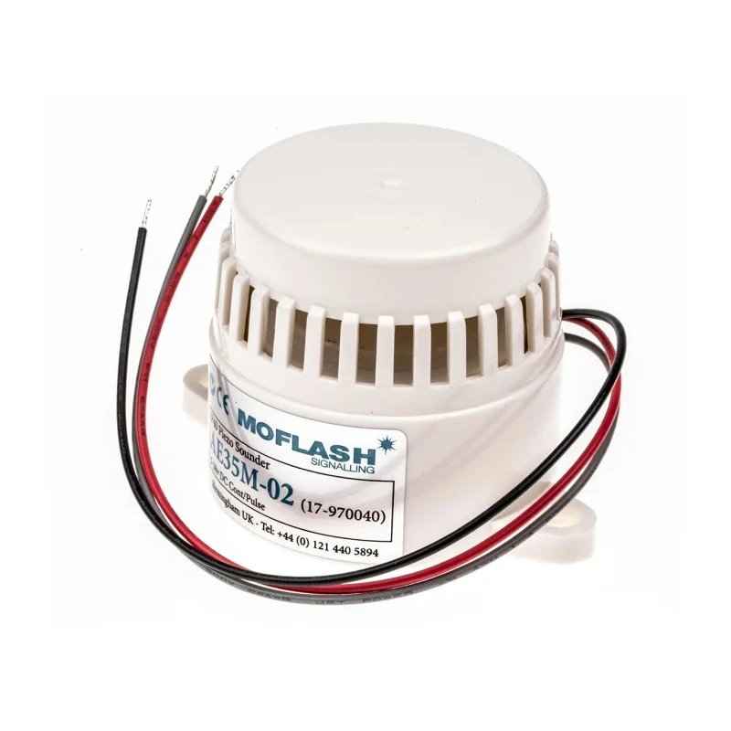 Moflash AE35M Series Horn Panel, IP30 Rated, DC 24V, 2-Tone, 95dB Sound Level at 1m AE35M-02