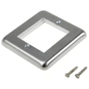MK Electric Grey Stainless Steel 1 Gang Light Switch Cover K182BSS