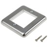MK Electric Grey Stainless Steel 1 Gang Light Switch Cover K182BSS