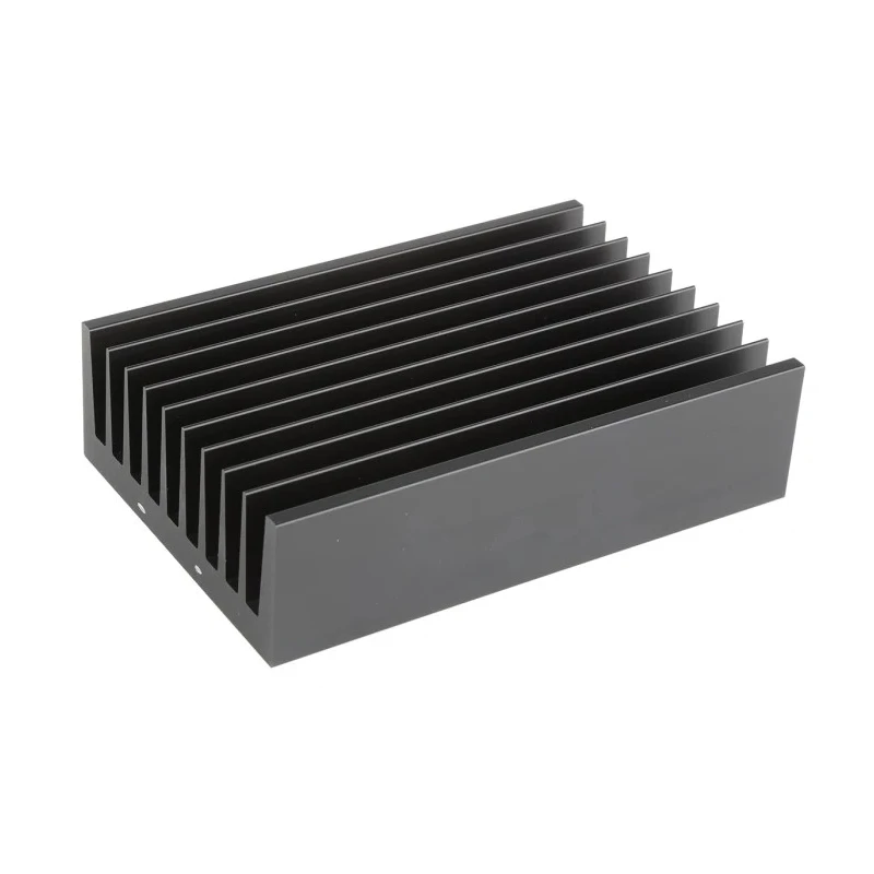 Fischer Elektronik Heatsink Universal Rectangular Aluminium Black Anodised 1K/W, 40 mm x 150 mm x 100 mm SK92 150SA