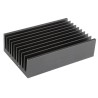 Fischer Elektronik Heatsink Universal Rectangular Aluminium Black Anodised 1K/W, 40 mm x 150 mm x 100 mm SK92 150SA