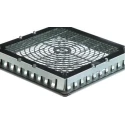 Pfannenberg PF Series Fabric Filter Thermoplastic Fan Filter for 223 x 223 mm Fans 252 mm 11740003055
