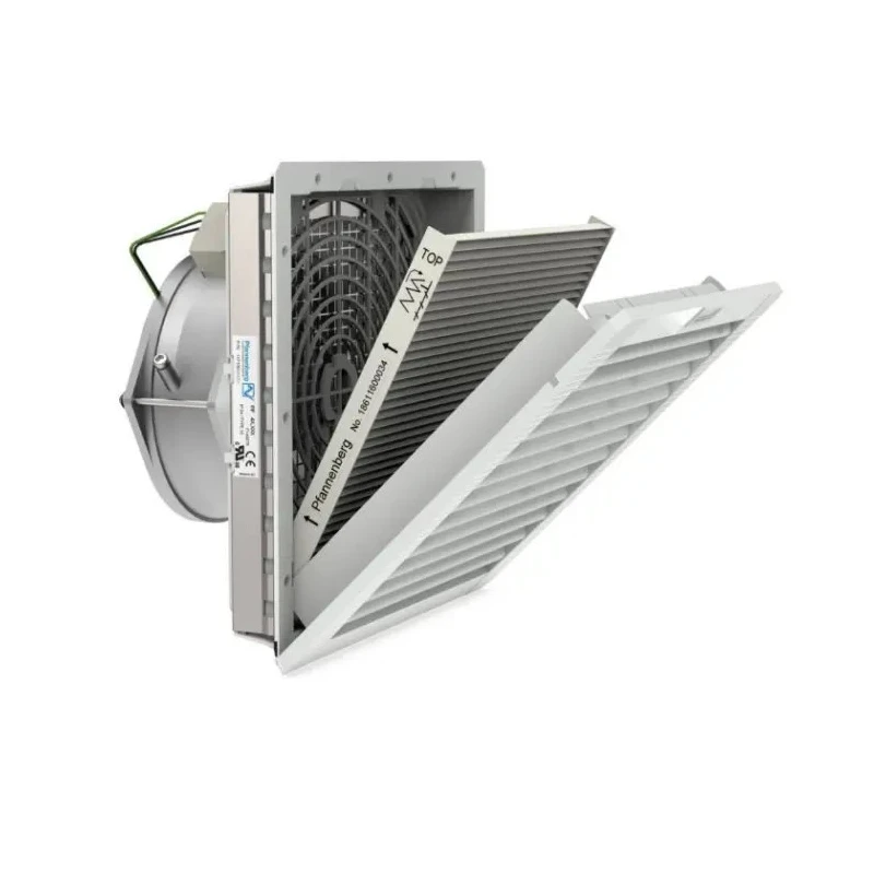 Pfannenberg PF 43.000 EMC Series Filter Fan, 230V AC, 45W, 256 m³/h Filtered Airflow, 380.8 m³/h Unimpeded Airflow IP54