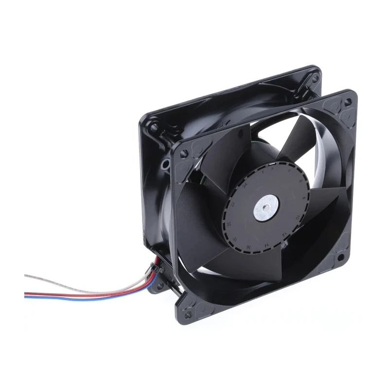 ebm-papst 4100 NH4 S-Force Series Axial Fan 12V dc, 32 W, 2.66 A, 355 m³/h, IP54/IP68, 119x119x38 mm 4112N/2H4