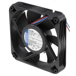 ebm-papst 4400 FN Series Axial Fan, 12V DC, 12W, 225 m³/h Airflow, 5400 RPM, Ball Bearing, 119mm Frame 4412FNH