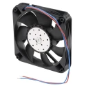 ebm-papst 4400 FN Series Axial Fan, 12V DC, 12W, 225 m³/h Airflow, 5400 RPM, Ball Bearing, 119mm Frame 4412FNH