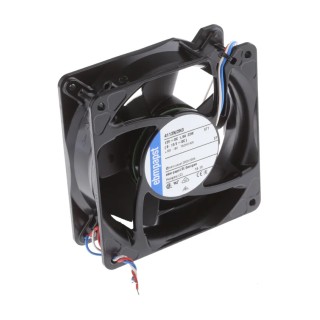 ebm-papst 4100 NH3 - S-Force Series Axial Fan, 12V DC, 21.6 W, 1.8 A, 310 m³/h Air Flow, Backward Curve, 119mm 4112N/2H3