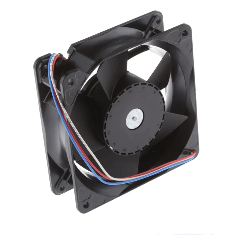 ebm-papst 4100 NH3 - S-Force Series Axial Fan, 12V DC, 21.6 W, 1.8 A, 310 m³/h Air Flow, Backward Curve, 119mm 4112N/2H3