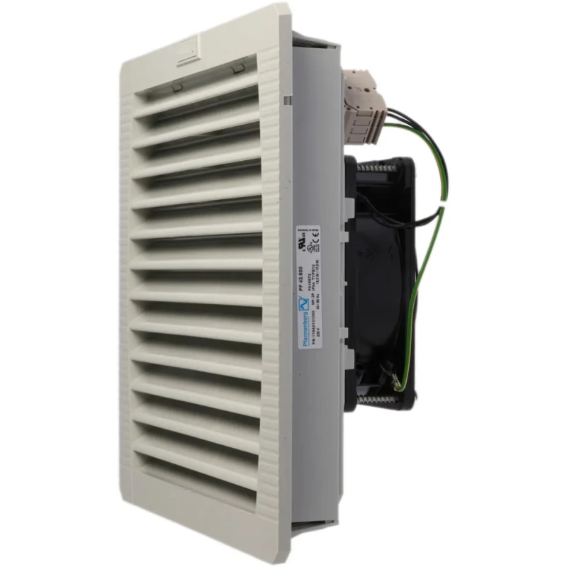 Pfannenberg PF 42.500 Series Filter Fan, 230V AC, 18W Power, 156 m³/h Filtered Airflow, 205.7 m³/h Unimpeded Airflow IP54