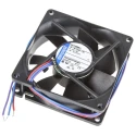 ebm-papst 8400 N Series Axial Fan, 12V DC, 1.5 W Power, 45 m³/h Air Flow, 2050 rpm Speed, IP68 IP54 Rated, 80 mm x 8412NGMLV