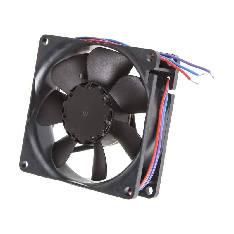 ebm-papst 8400 N Series Axial Fan, 12V DC, 1.5 W Power, 45 m³/h Air Flow, 2050 rpm Speed, IP68 IP54 Rated, 80 mm x 8412NGMLV