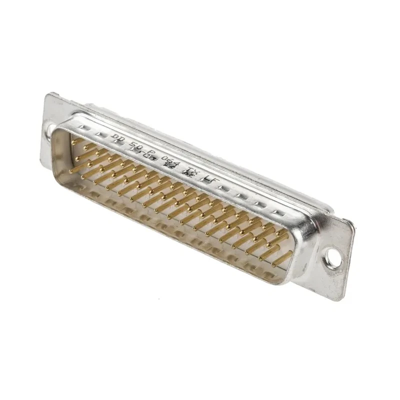Amphenol Communications Solutions 50 Way Straight 2.76 mm Pitch Panel Mount D-Sub Connector Male DD50P064TXLF
