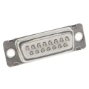 Amphenol Communications Solutions 15 Way Straight 2.74 mm Pitch Panel Mount D-Sub Connector Female DA15S064TLF