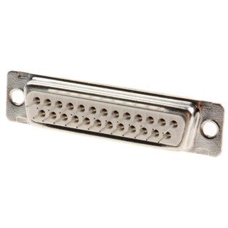 Amphenol Communications Solutions D 25 Way Straight 2.76 mm Pitch Through Hole D-Sub Connector Male DB25P364TXLF