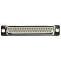 Amphenol Communications Solutions 37 Way Straight 2.76 mm Pitch Panel Mount D-Sub Connector Female DC37S064TLF