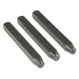 RS PRO 3 mm x 27 Piece Engraving Punch Set Letter Punch Set with 12 Blanks and Fount Punch Set 251-738