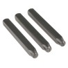 RS PRO 3 mm x 27 Piece Engraving Punch Set Letter Punch Set with 12 Blanks and Fount Punch Set 251-738