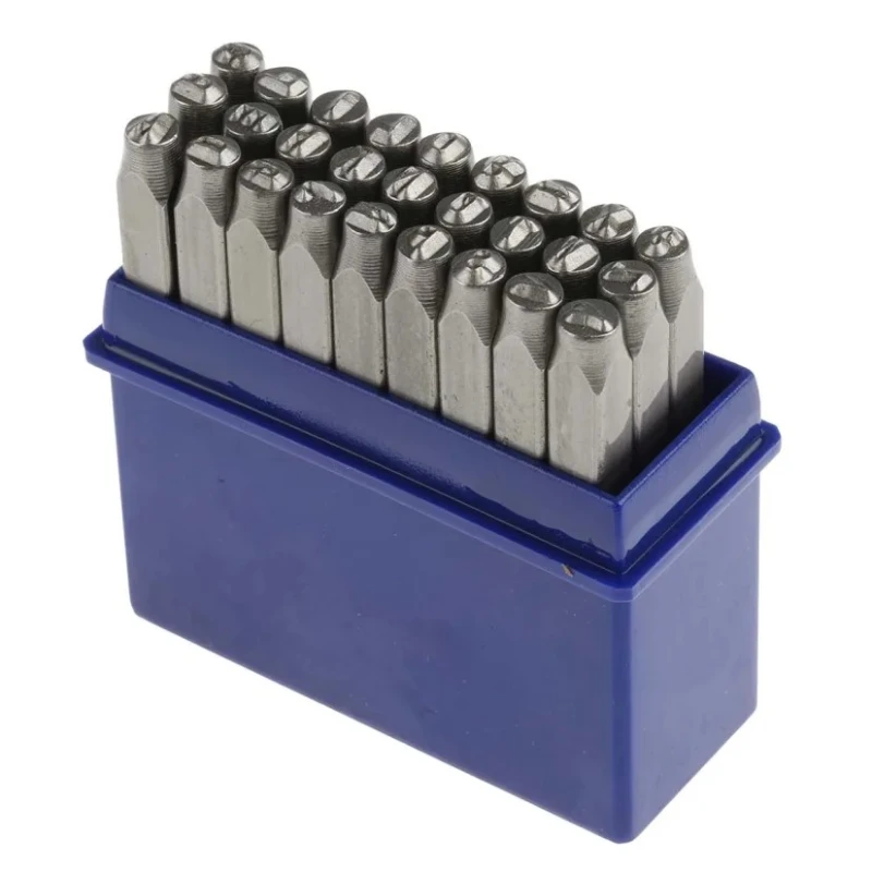 RS PRO 3 mm x 27 Piece Engraving Punch Set Letter Punch Set with 12 Blanks and Fount Punch Set 251-738
